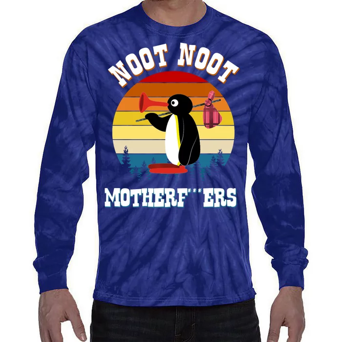 Noot Noot Motherf***ers Penguin Tie-Dye Long Sleeve Shirt