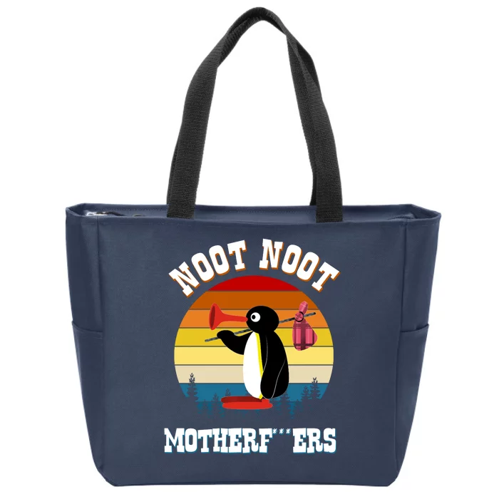 Noot Noot Motherf***ers Penguin Zip Tote Bag