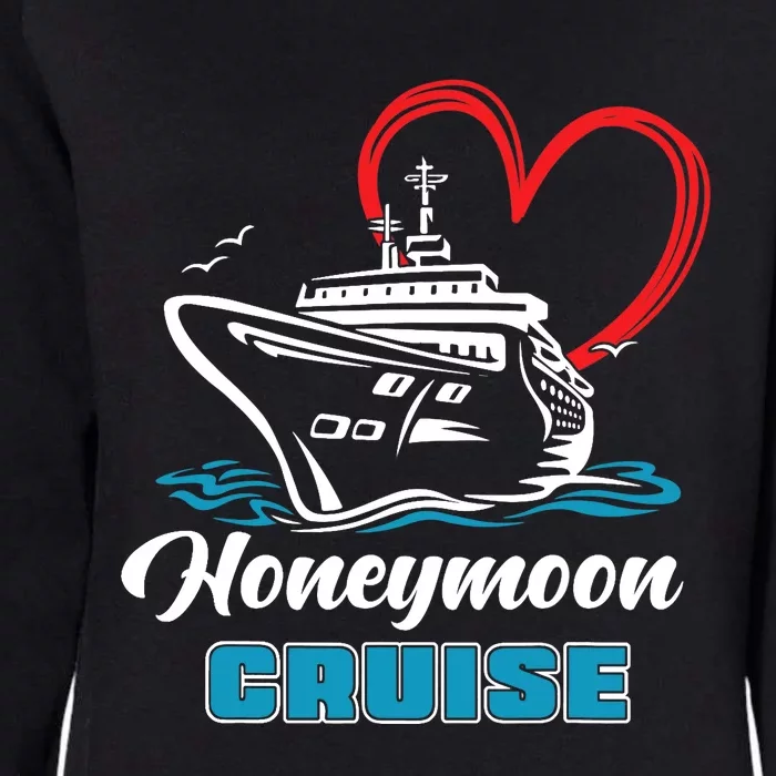 Newlywed Newly Married Cruising Matching Honeymoon Cruise Womens California Wash Sweatshirt