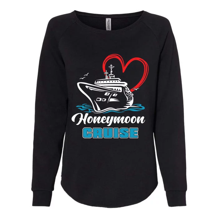 Newlywed Newly Married Cruising Matching Honeymoon Cruise Womens California Wash Sweatshirt