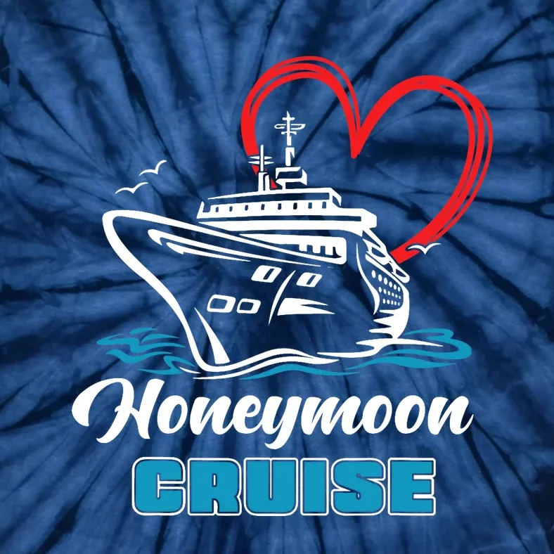 Newlywed Newly Married Cruising Matching Honeymoon Cruise Tie-Dye T-Shirt