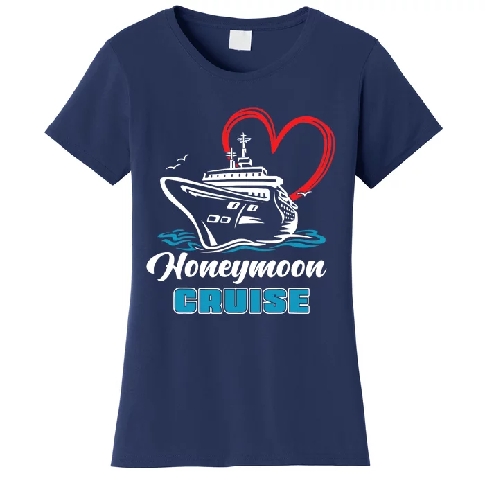 Newlywed Newly Married Cruising Matching Honeymoon Cruise Women's T-Shirt