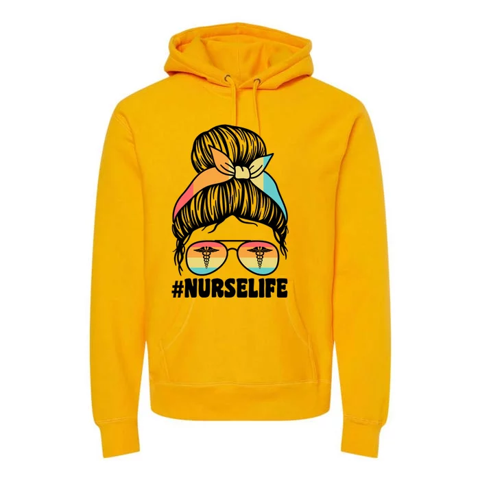 Nurselife Nurses Medical Job Gift Premium Hoodie