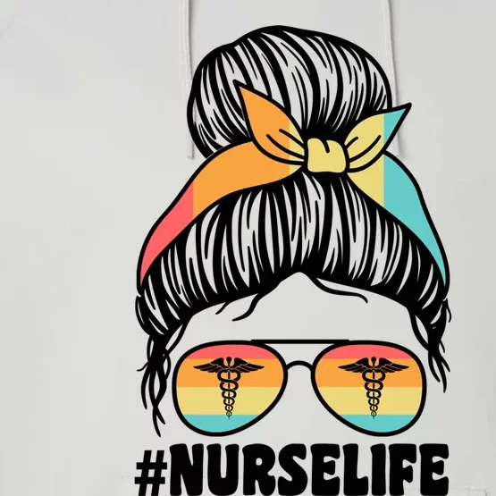 Nurselife Nurses Medical Job Gift Performance Fleece Hoodie