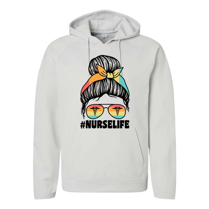 Nurselife Nurses Medical Job Gift Performance Fleece Hoodie