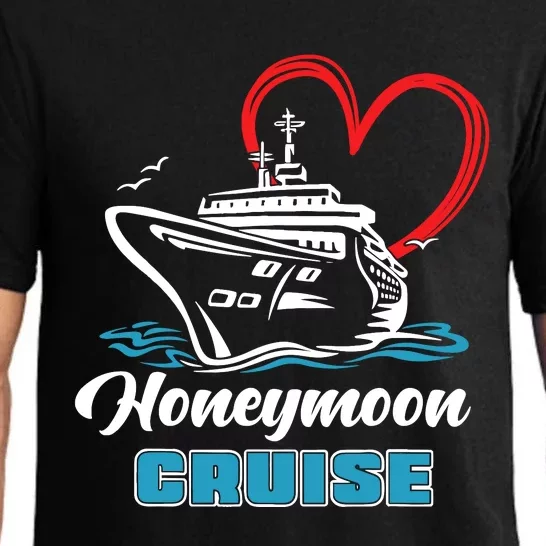 Newlywed Newly Married Cruising Matching Honeymoon Cruise Pajama Set