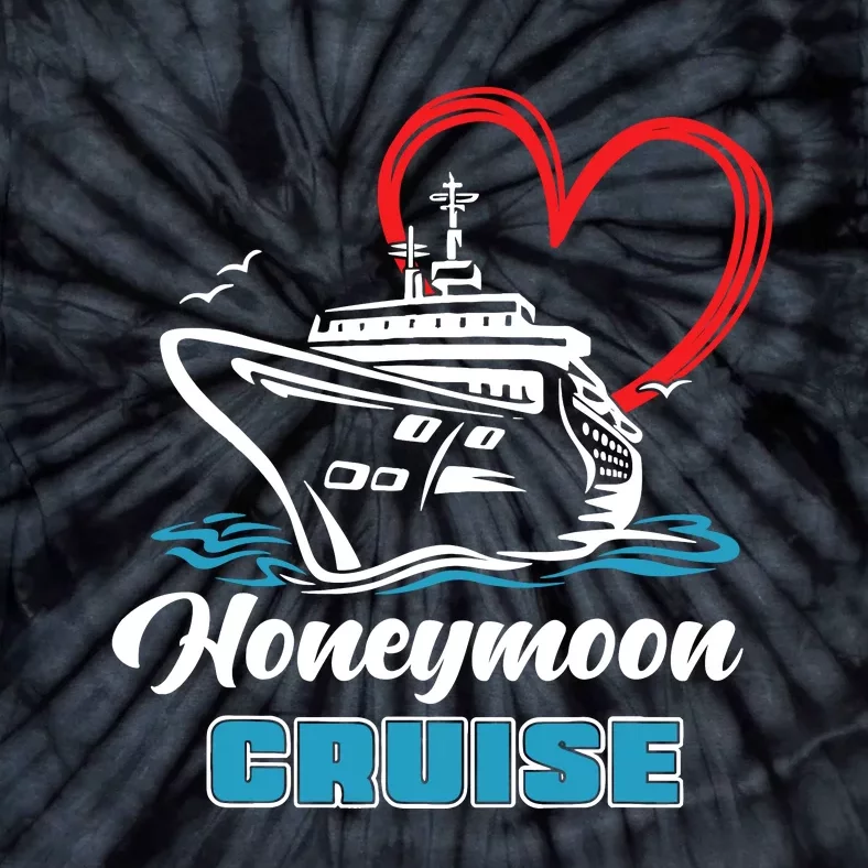 Newlywed Newly Married Cruising Matching Honeymoon Cruise Tie-Dye T-Shirt