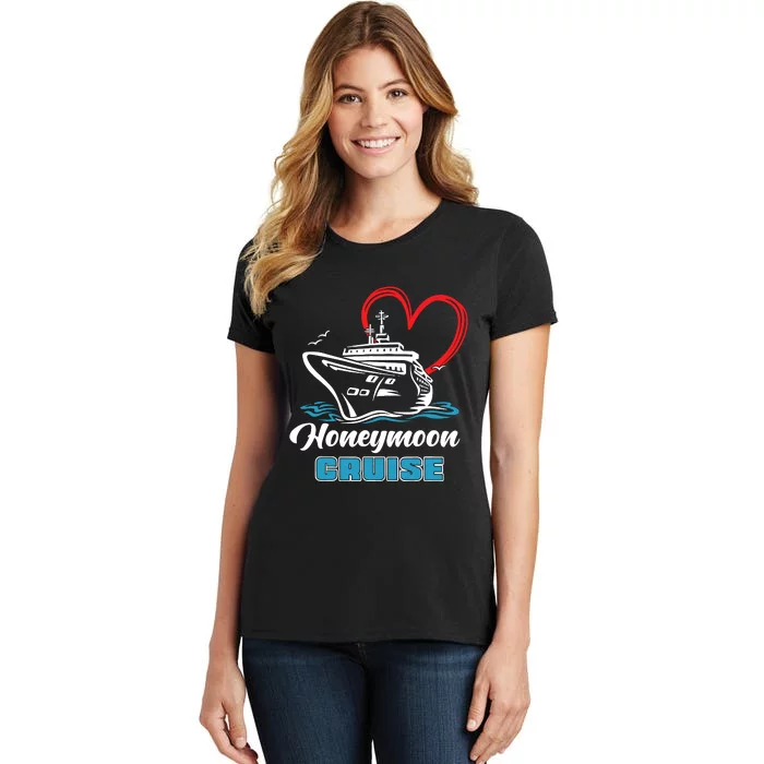 Newlywed Newly Married Cruising Matching Honeymoon Cruise Women's T-Shirt