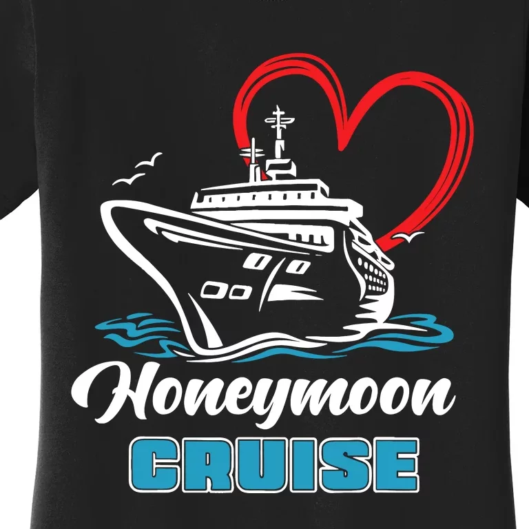 Newlywed Newly Married Cruising Matching Honeymoon Cruise Women's T-Shirt