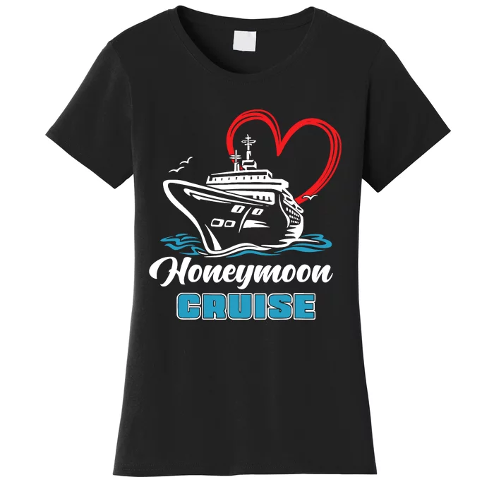 Newlywed Newly Married Cruising Matching Honeymoon Cruise Women's T-Shirt