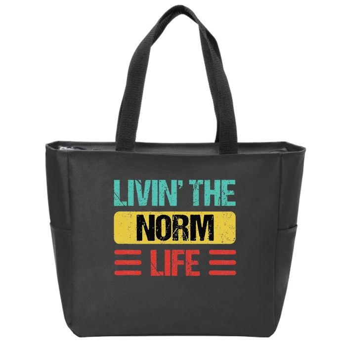 Norm Name Zip Tote Bag