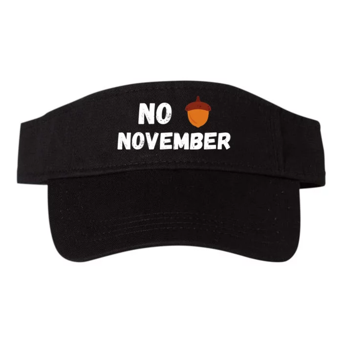 No Nut November Challenge Funny Meme Valucap Bio-Washed Visor