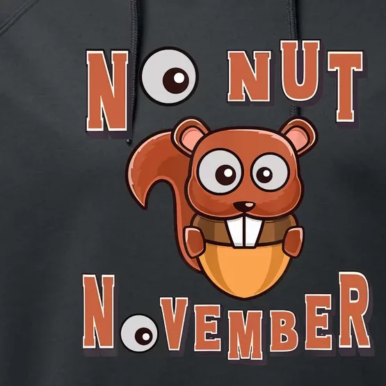 No Nut November Stay Strong NNN Funny Meme Performance Fleece Hoodie