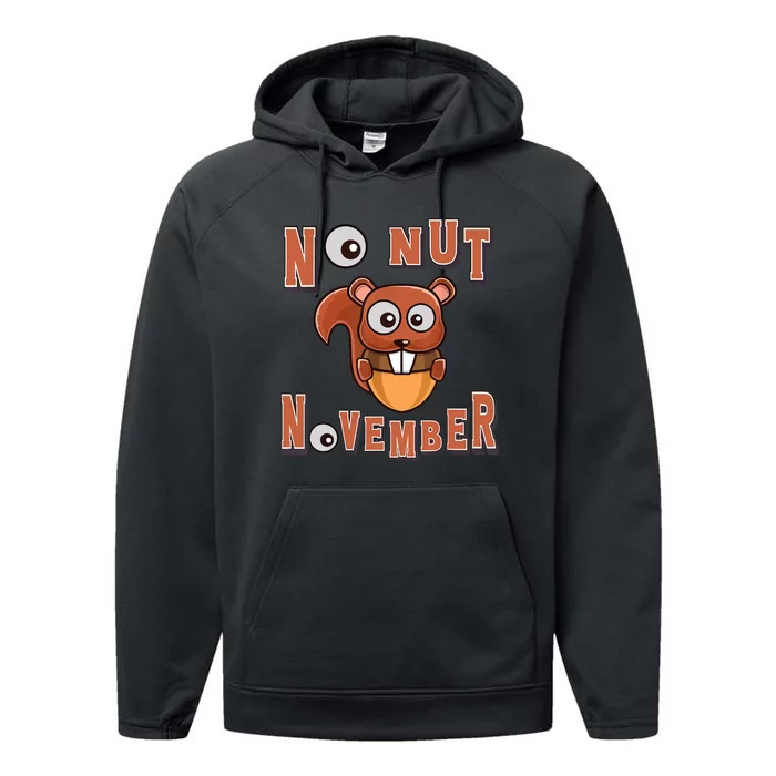 No Nut November Stay Strong NNN Funny Meme Performance Fleece Hoodie