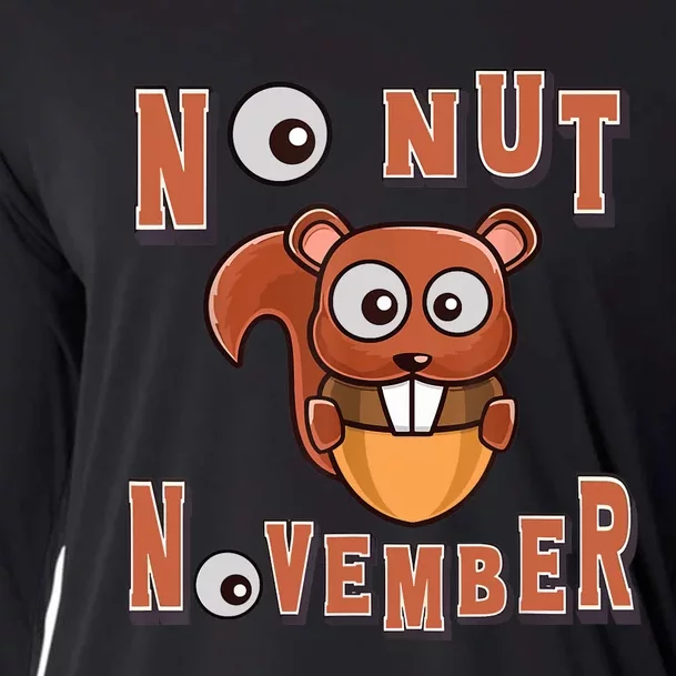 No Nut November Stay Strong NNN Funny Meme Cooling Performance Long Sleeve Crew