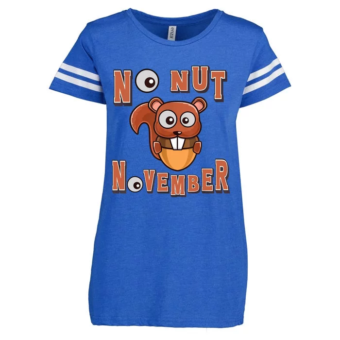 No Nut November Stay Strong NNN Funny Meme Enza Ladies Jersey Football T-Shirt