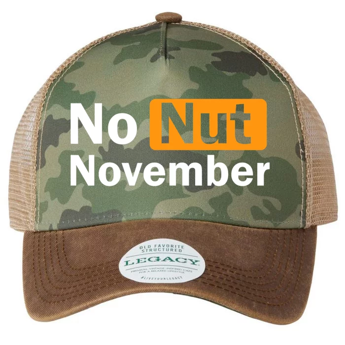 No Nut November Challenge Funny Design Legacy Tie Dye Trucker Hat