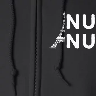 Nuit Nuit Night Night French Words Paris Tower Eiffel Full Zip Hoodie