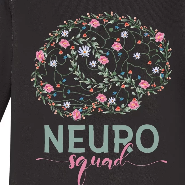 Neurology Neuro Nurse Neuro Tech Neuro Squad Baby Long Sleeve Bodysuit