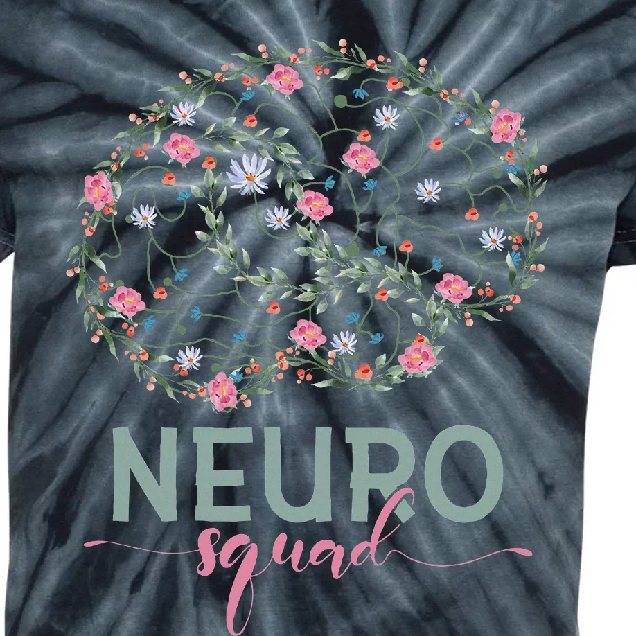 Neurology Neuro Nurse Neuro Tech Neuro Squad Kids Tie-Dye T-Shirt