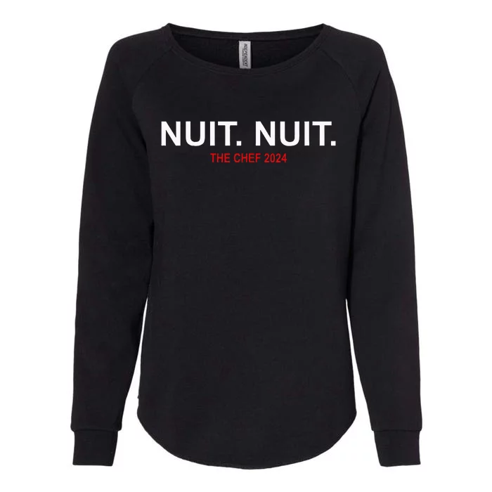 Nuit Nuit Night Night French Words 2024 Womens California Wash Sweatshirt