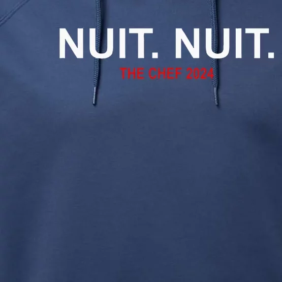 Nuit Nuit Night Night French Words 2024 Performance Fleece Hoodie