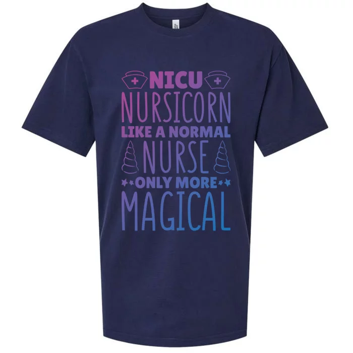 Nicu Nurse Nicu Nursicorn Gift Sueded Cloud Jersey T-Shirt