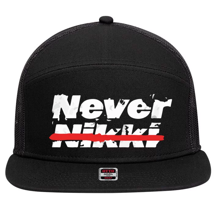 Never Nikki 7 Panel Mesh Trucker Snapback Hat