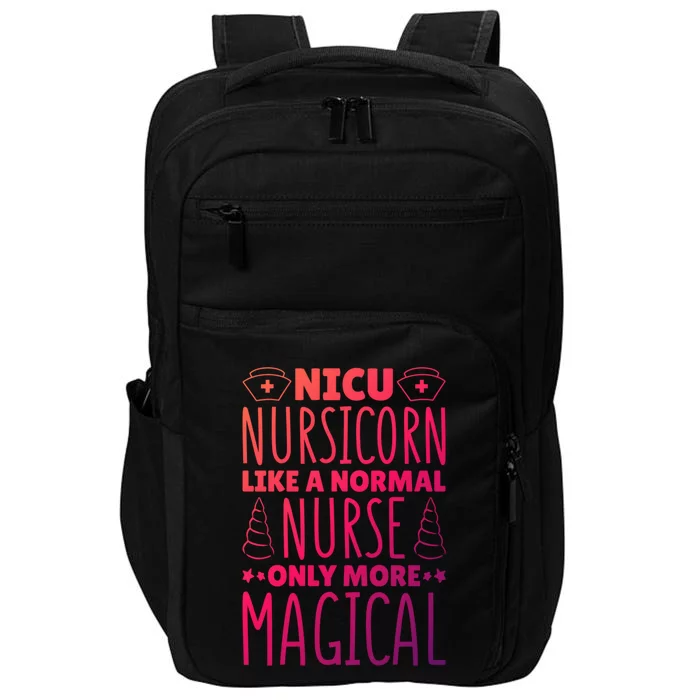 Nicu Nurse Nicu Nursicorn Gift Impact Tech Backpack