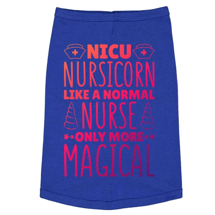 Nicu Nurse Nicu Nursicorn Gift Doggie Tank