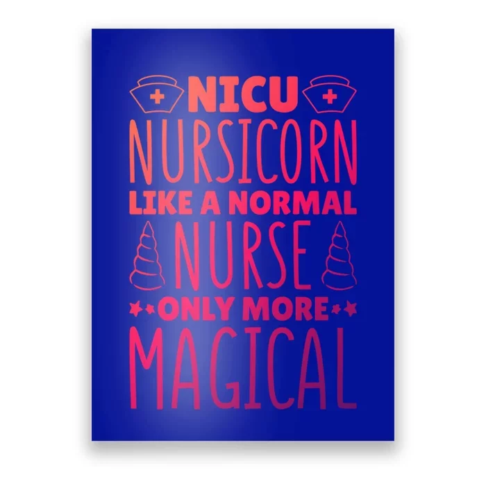 Nicu Nurse Nicu Nursicorn Gift Poster