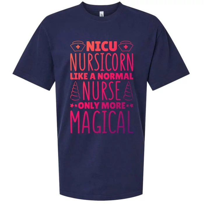 Nicu Nurse Nicu Nursicorn Gift Sueded Cloud Jersey T-Shirt