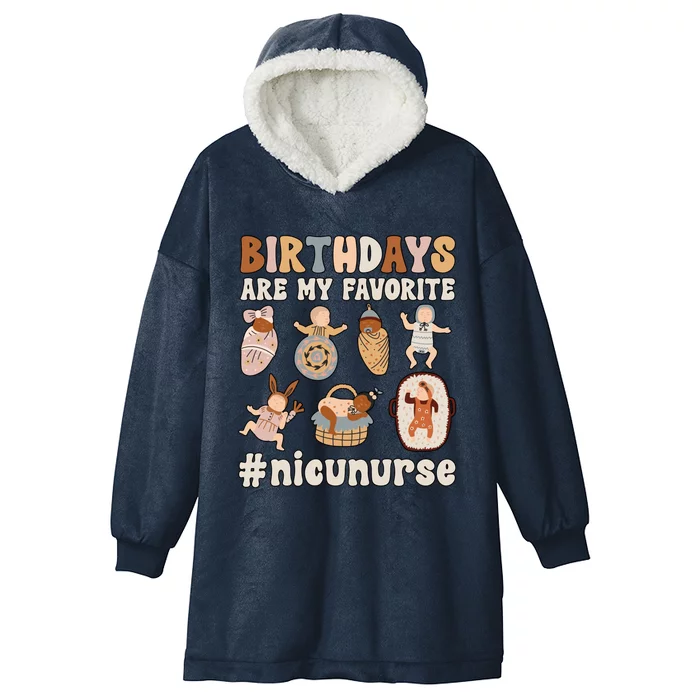 Nicu Nurse Nicu Nursing Best Neonatal Icu Nurse Gift Hooded Wearable Blanket