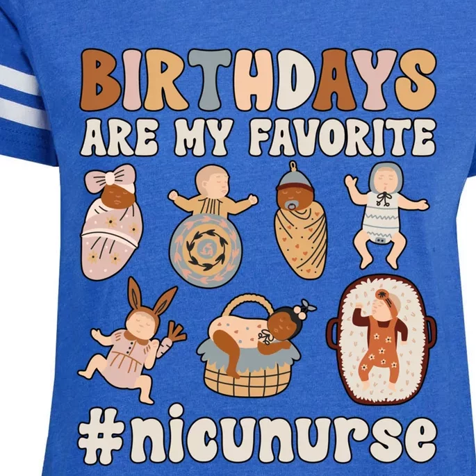 Nicu Nurse Nicu Nursing Best Neonatal Icu Nurse Gift Enza Ladies Jersey Football T-Shirt