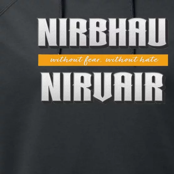 Nirbhau Nirvair Performance Fleece Hoodie