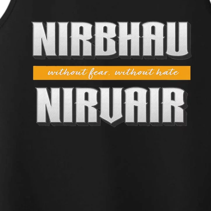 Nirbhau Nirvair Performance Tank