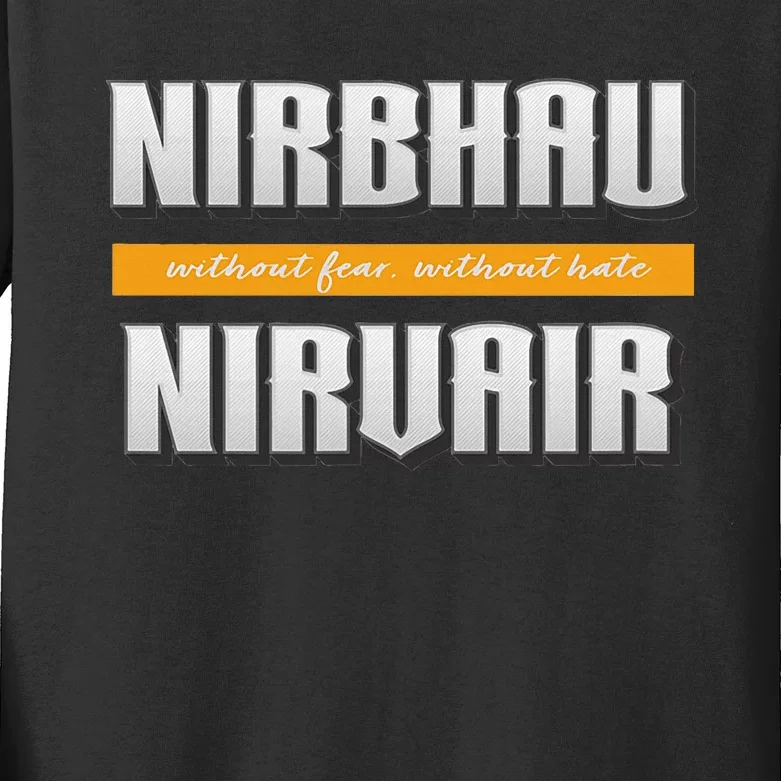 Nirbhau Nirvair Kids Long Sleeve Shirt