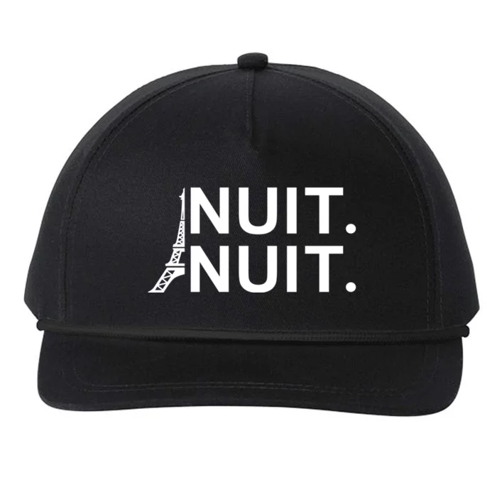 Nuit Nuit Night Night Snapback Five-Panel Rope Hat