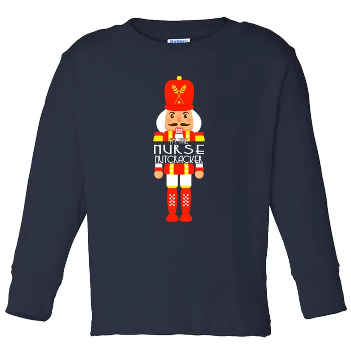 NICU Nurse Neonatal Tiny Crew Christmas Holiday Nutcracker Toddler Long Sleeve Shirt