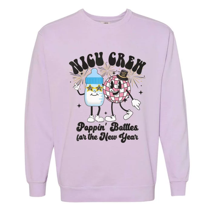 Nicu Nurse New Years Health Care 2024 Garment-Dyed Sweatshirt