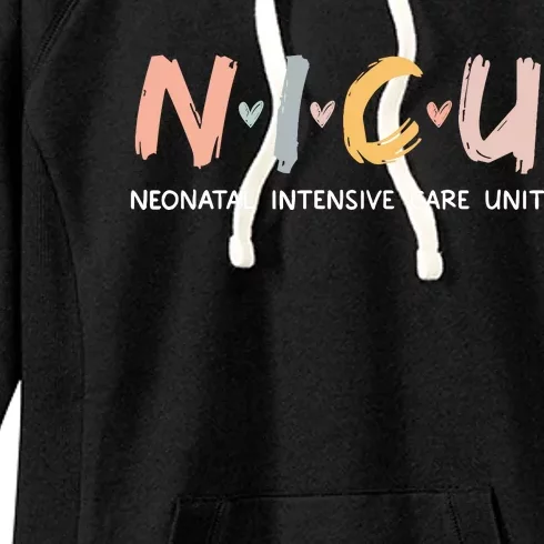 Nicu Nurse Neonatal Intensive Care Unit Nursing Women's Fleece Hoodie