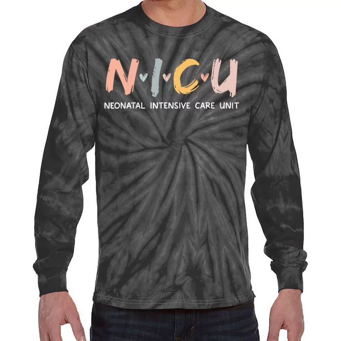 Nicu Nurse Neonatal Intensive Care Unit Nursing Tie-Dye Long Sleeve Shirt