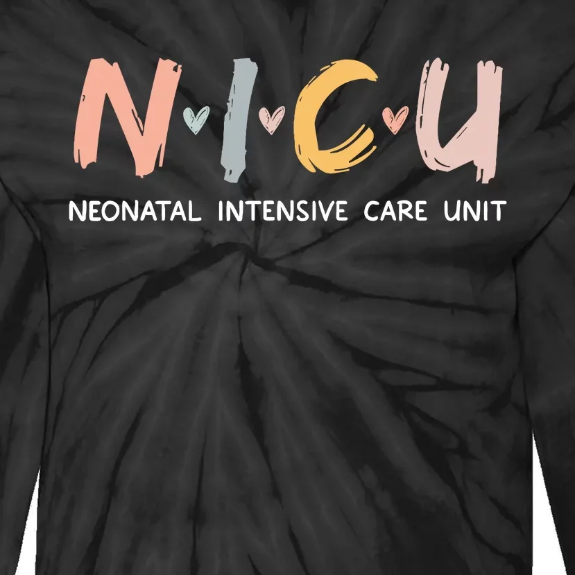 Nicu Nurse Neonatal Intensive Care Unit Nursing Tie-Dye Long Sleeve Shirt