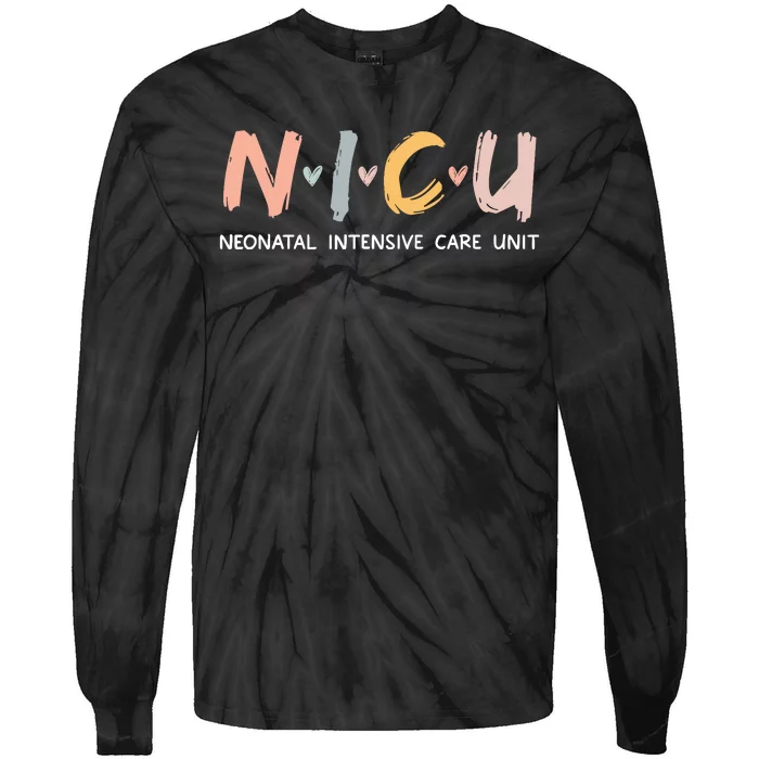 Nicu Nurse Neonatal Intensive Care Unit Nursing Tie-Dye Long Sleeve Shirt