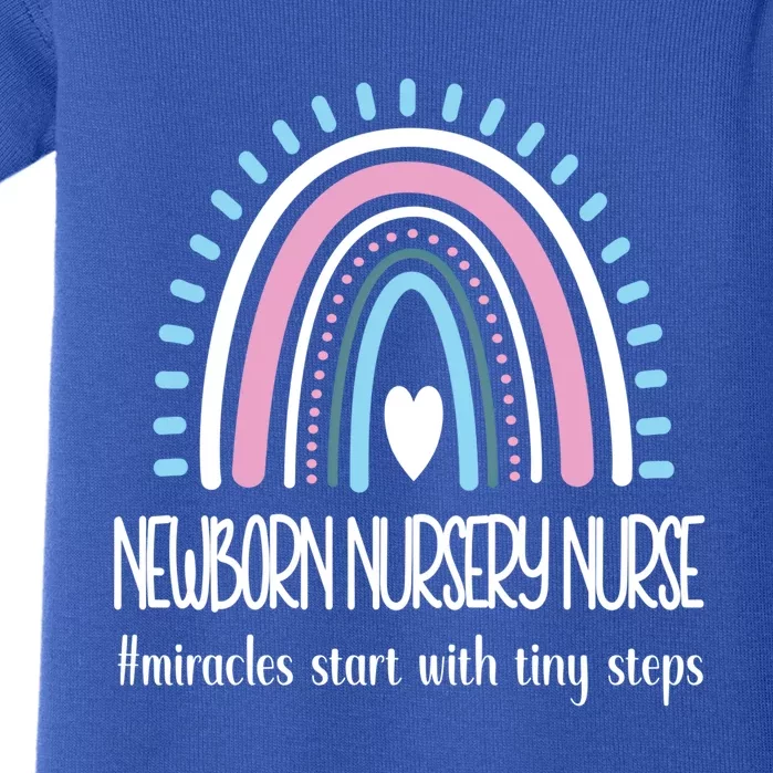 Newborn Nursery Nurse Rainbow Proud Nursery Nurse Gift Baby Bodysuit