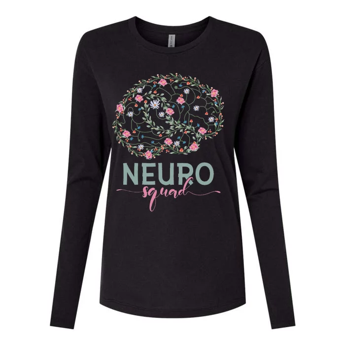 Neurology Neuro Nurse Neuro Tech Neuro Squad Womens Cotton Relaxed Long Sleeve T-Shirt