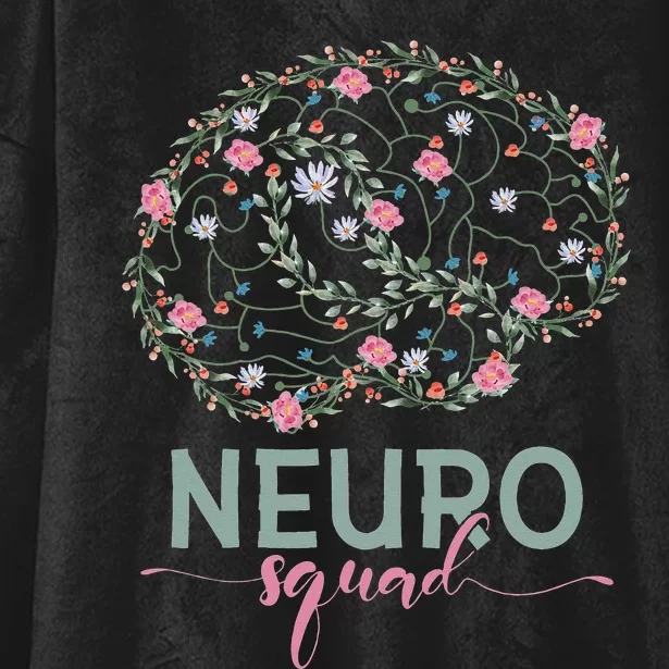 Neurology Neuro Nurse Neuro Tech Neuro Squad Hooded Wearable Blanket