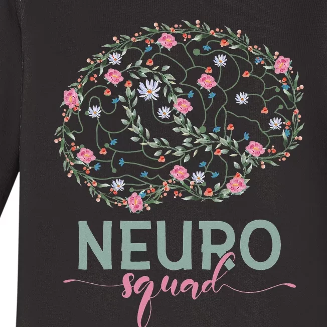 Neurology Neuro Nurse Neuro Tech Neuro Squad Baby Long Sleeve Bodysuit