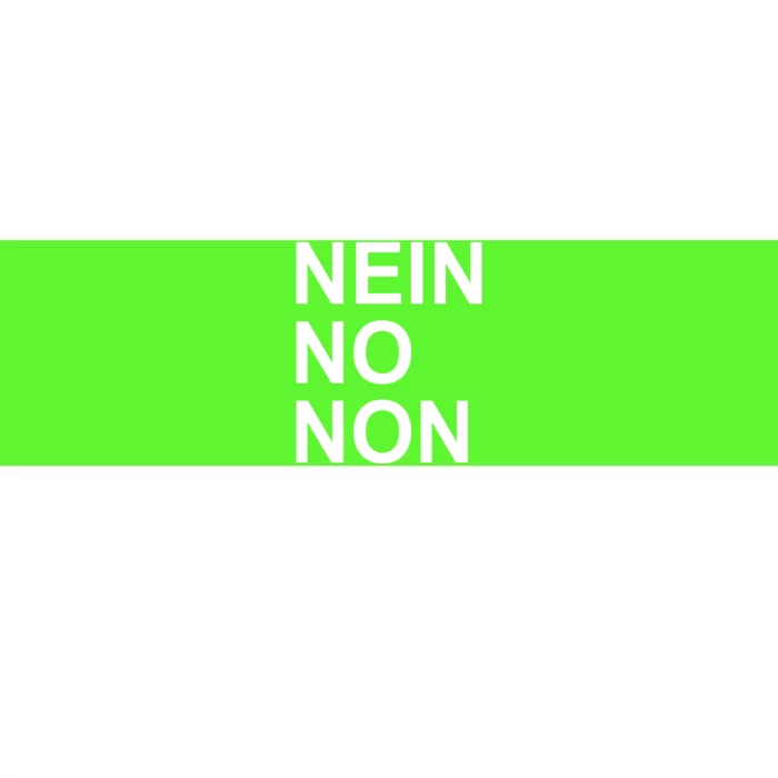 Nein No Non Thom Bumper Sticker