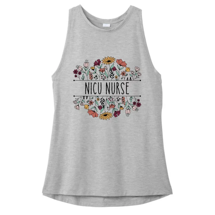 Nicu Nurse Neonatal Icu Nurse Infant Care Specialist Newborn Ladies Tri-Blend Wicking Tank